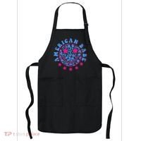 Cute Funny American Babe Leopard Print Smiley Emoji Apron thumb 0