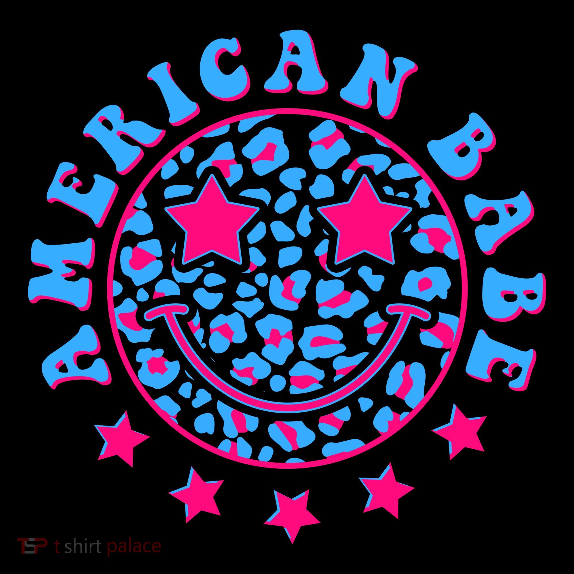 Cute Funny American Babe Leopard Print Smiley Emoji Coffee Mug