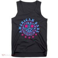 Cute Funny American Babe Leopard Print Smiley Emoji Tank Top thumb 0