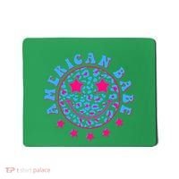 Cute Funny American Babe Leopard Print Smiley Emoji Mousepad thumb 0