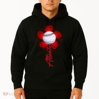Cute Flower Atlanta Retro Baseball Lover Game Day Hoodie thumb 2
