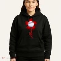 Cute Flower Atlanta Retro Baseball Lover Game Day Hoodie thumb 5
