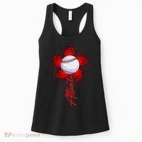 Cute Flower Atlanta Retro Baseball Lover Game Day Women's Tank Top thumb 0