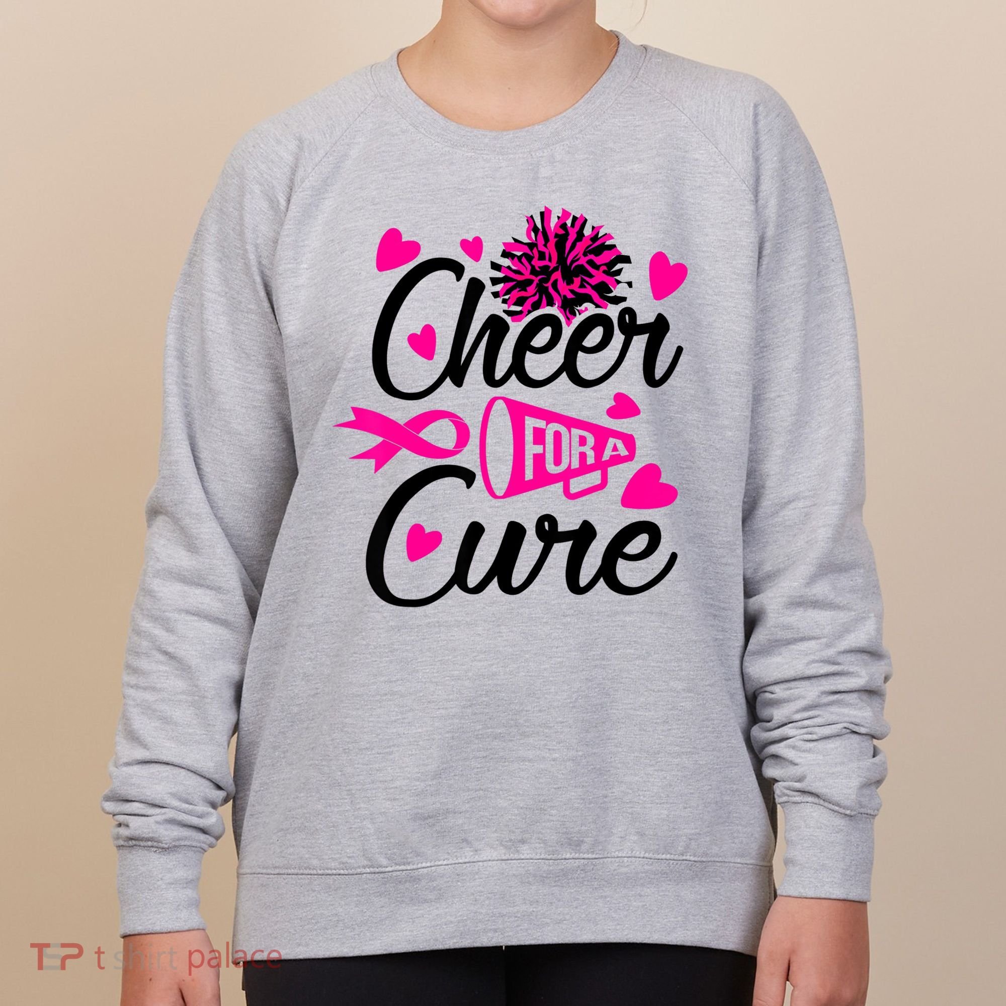 Cheer For A Cure Breast Cancer Awareness Women's Sweatshirt
