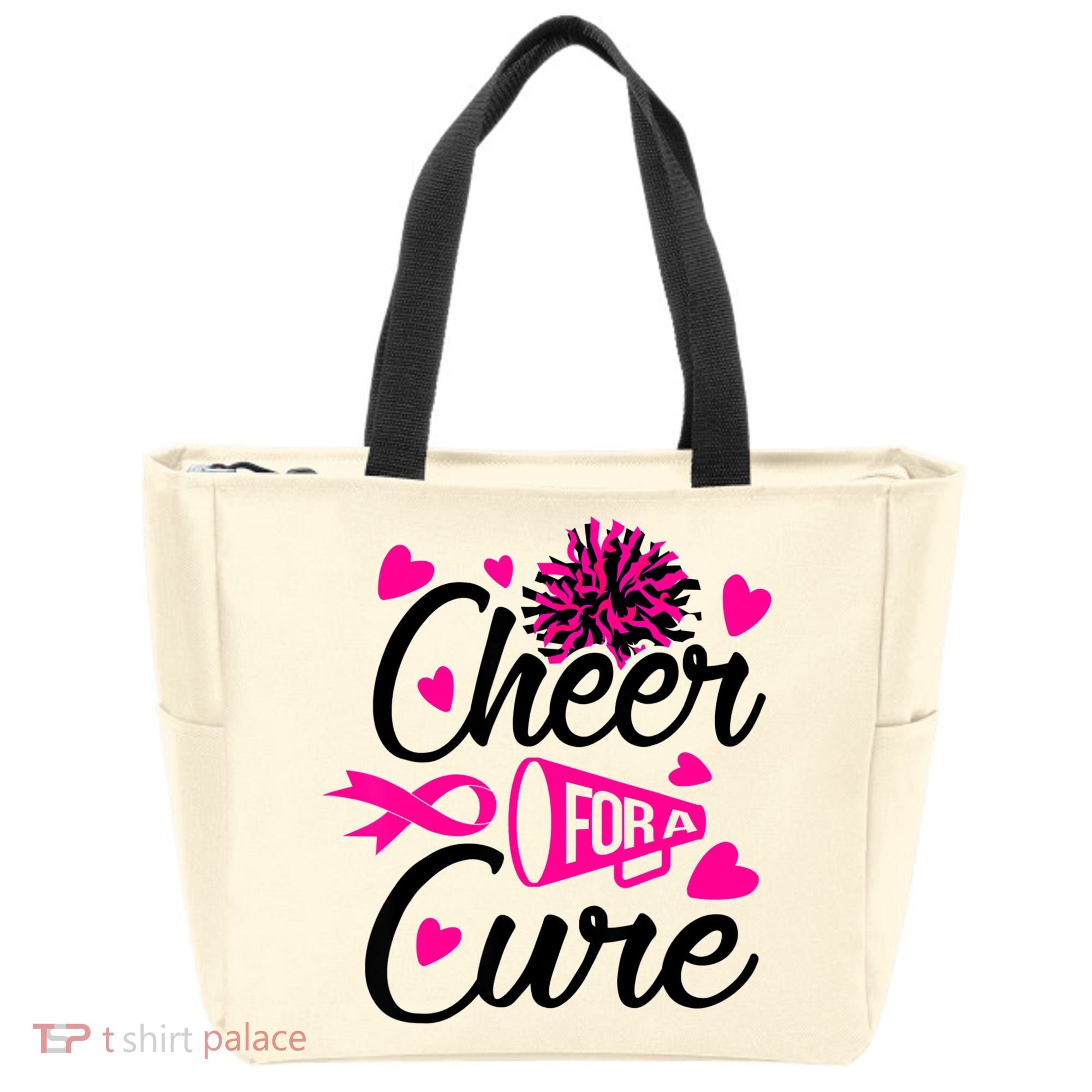 Cheer For A Cure Breast Cancer Awareness Tote Bag