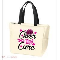 Cheer For A Cure Breast Cancer Awareness Tote Bag thumb 3