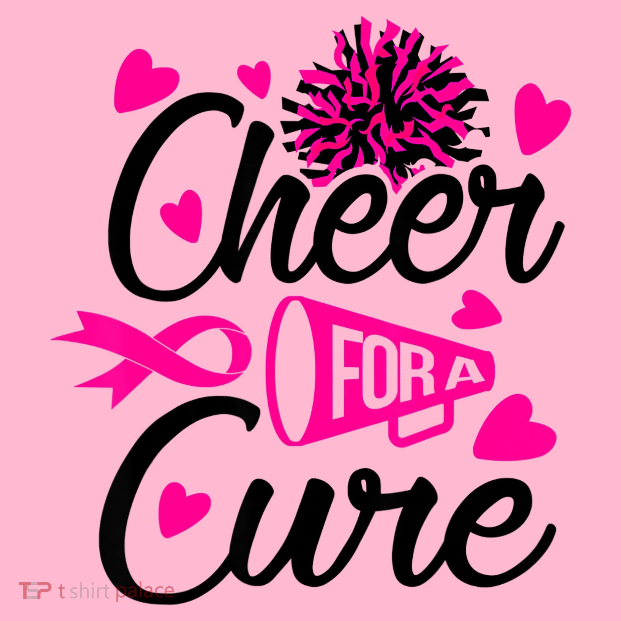 Cheer For A Cure Breast Cancer Awareness Coaster
