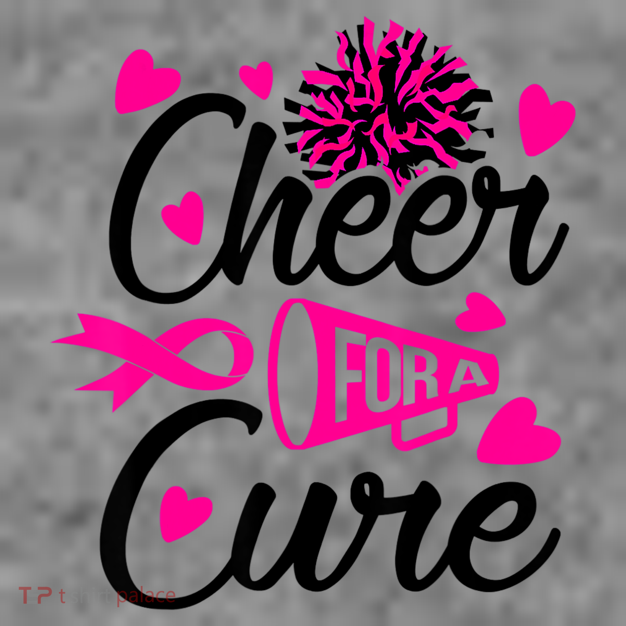 Cheer For A Cure Breast Cancer Awareness Toddler Hoodie