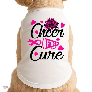 Cheer For A Cure Breast Cancer Awareness Doggie Tank