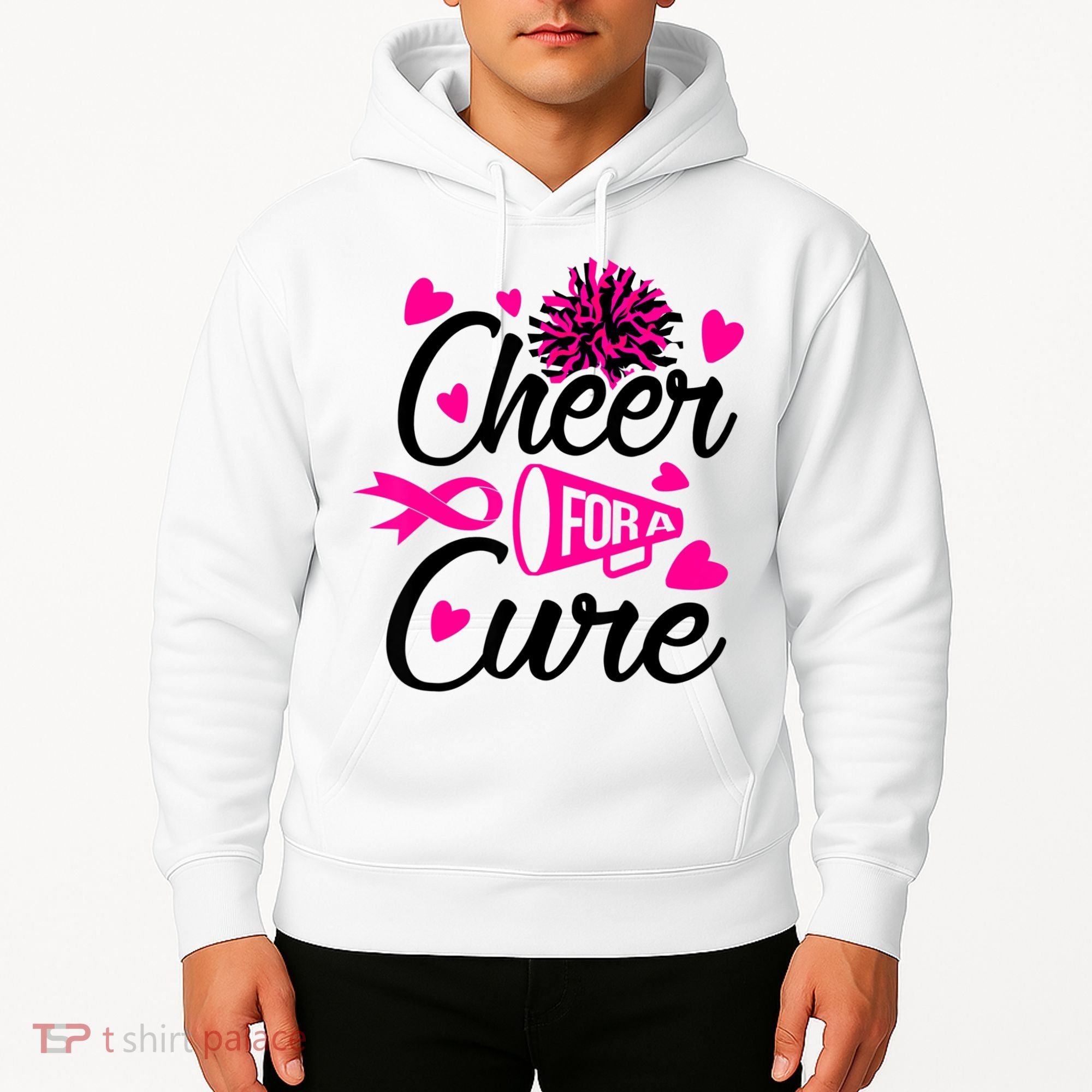 Cheer For A Cure Breast Cancer Awareness Hoodie