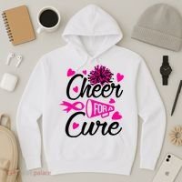 Cheer For A Cure Breast Cancer Awareness Hoodie thumb 3