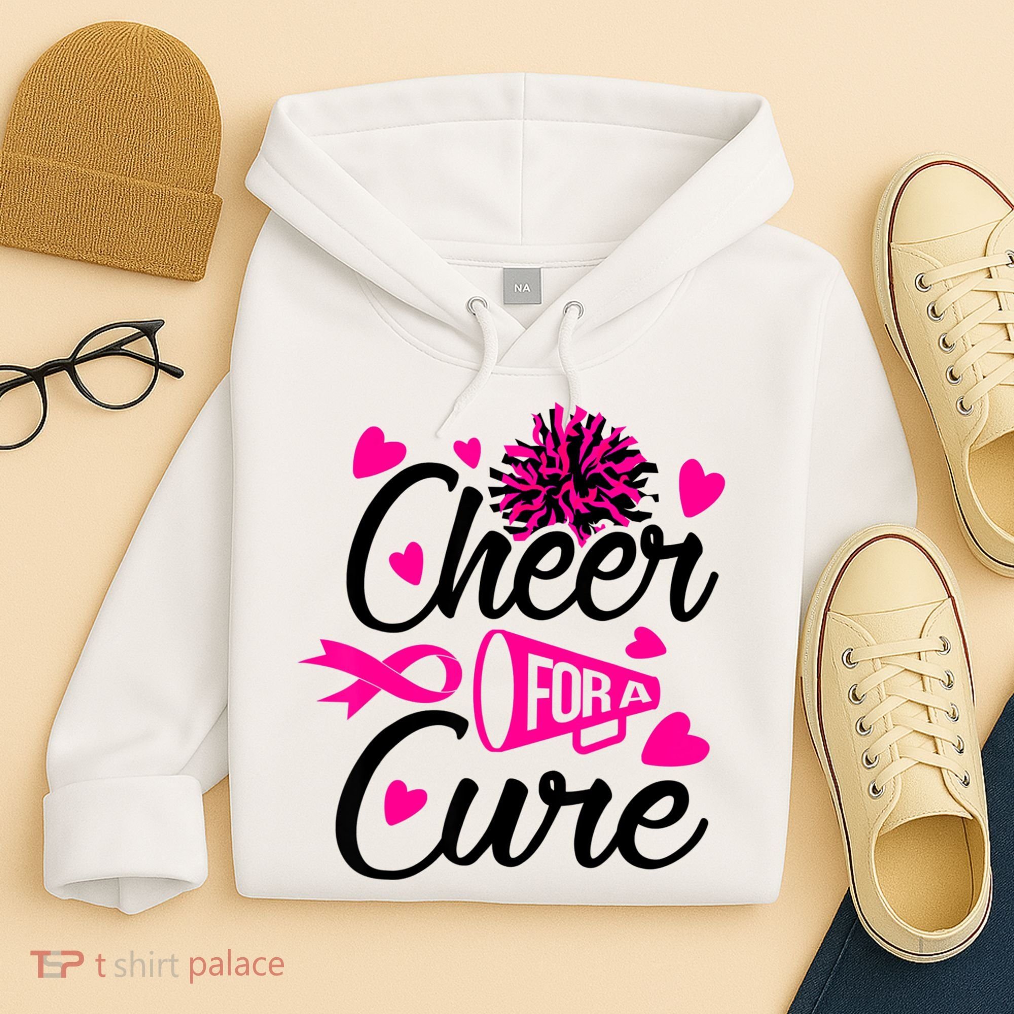 Cheer For A Cure Breast Cancer Awareness Hoodie