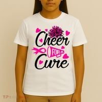 Cheer For A Cure Breast Cancer Awareness T-Shirt thumb 4