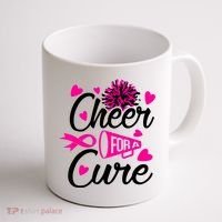 Cheer For A Cure Breast Cancer Awareness Coffee Mug thumb 1