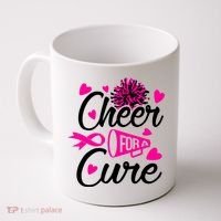 Cheer For A Cure Breast Cancer Awareness Coffee Mug thumb 0