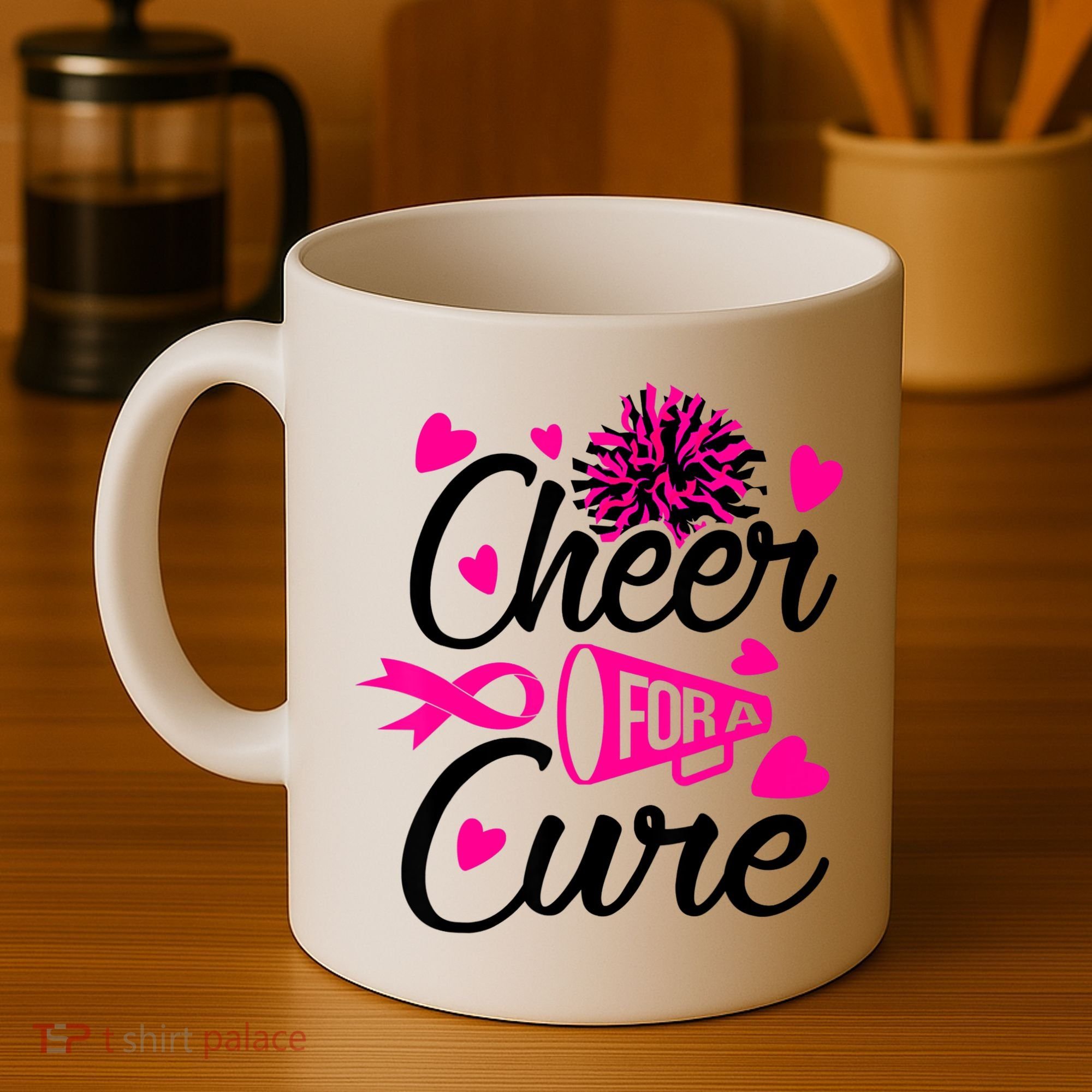 Cheer For A Cure Breast Cancer Awareness Coffee Mug
