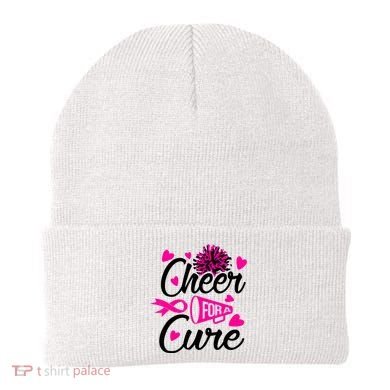 Cheer For A Cure Breast Cancer Awareness Beanie