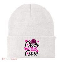 Cheer For A Cure Breast Cancer Awareness Beanie thumb 0