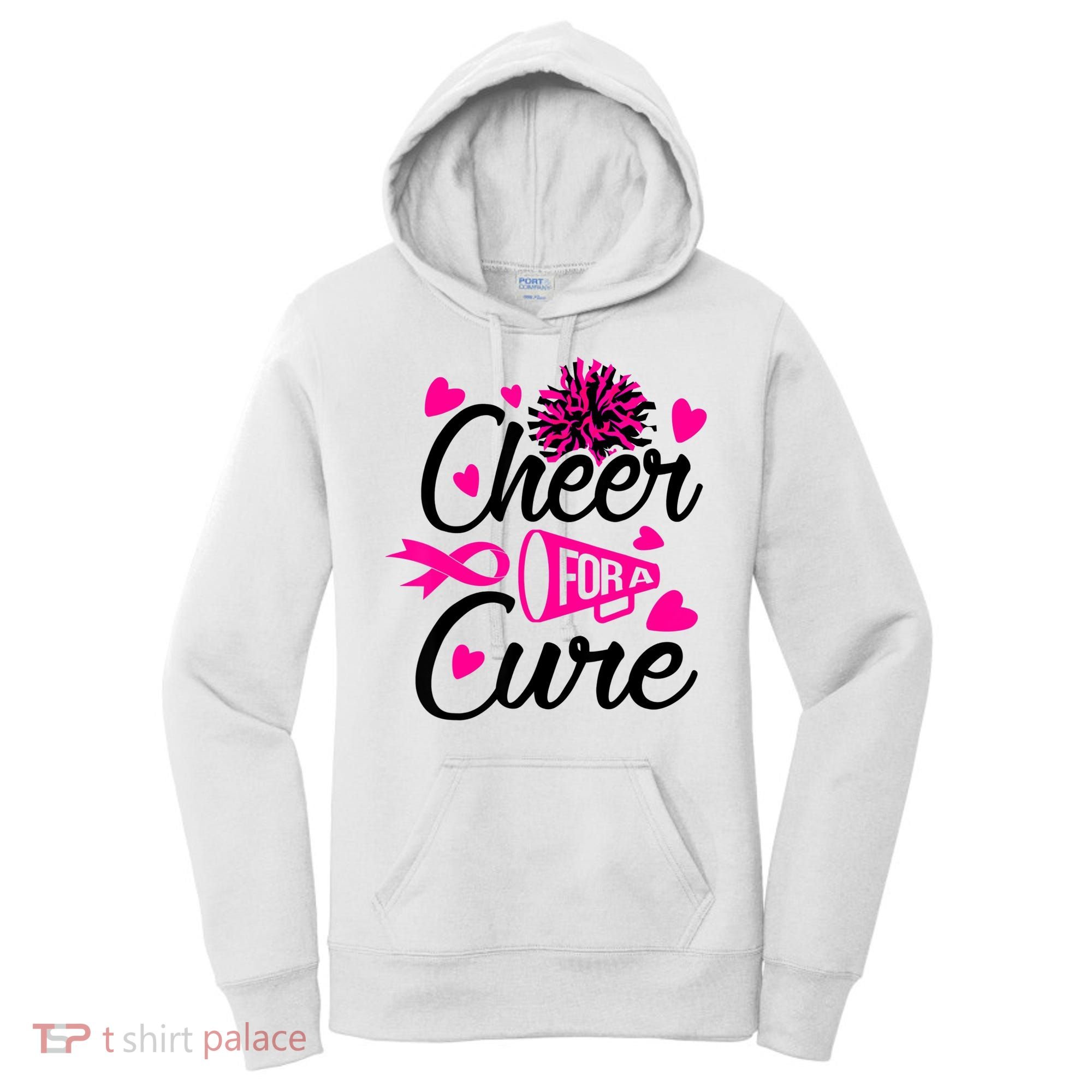 Cheer For A Cure Breast Cancer Awareness Women's Hoodie
