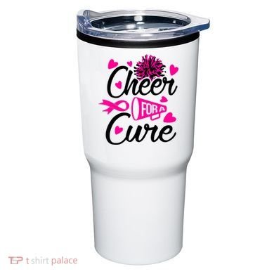 Cheer For A Cure Breast Cancer Awareness Tumbler