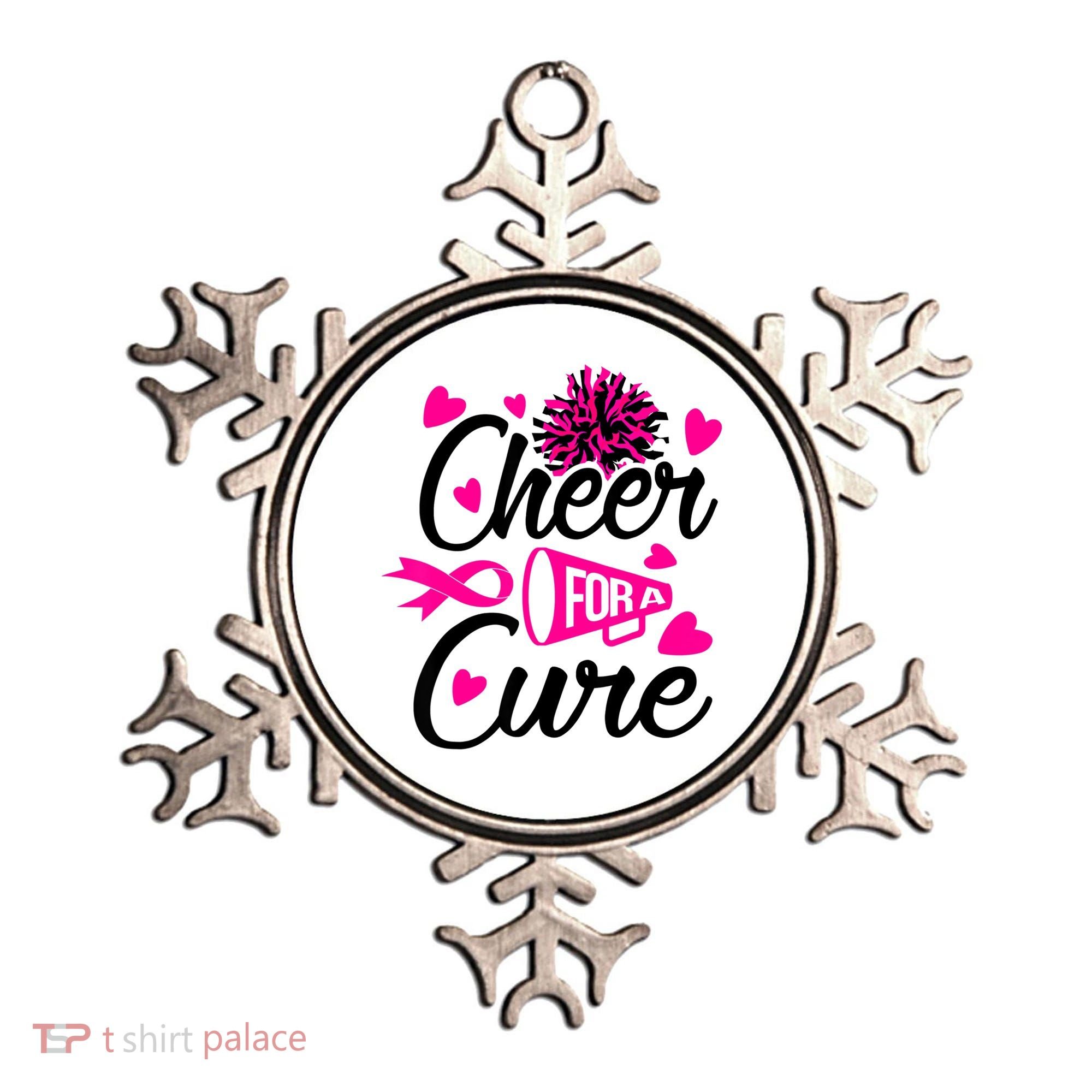Cheer For A Cure Breast Cancer Awareness Ornament