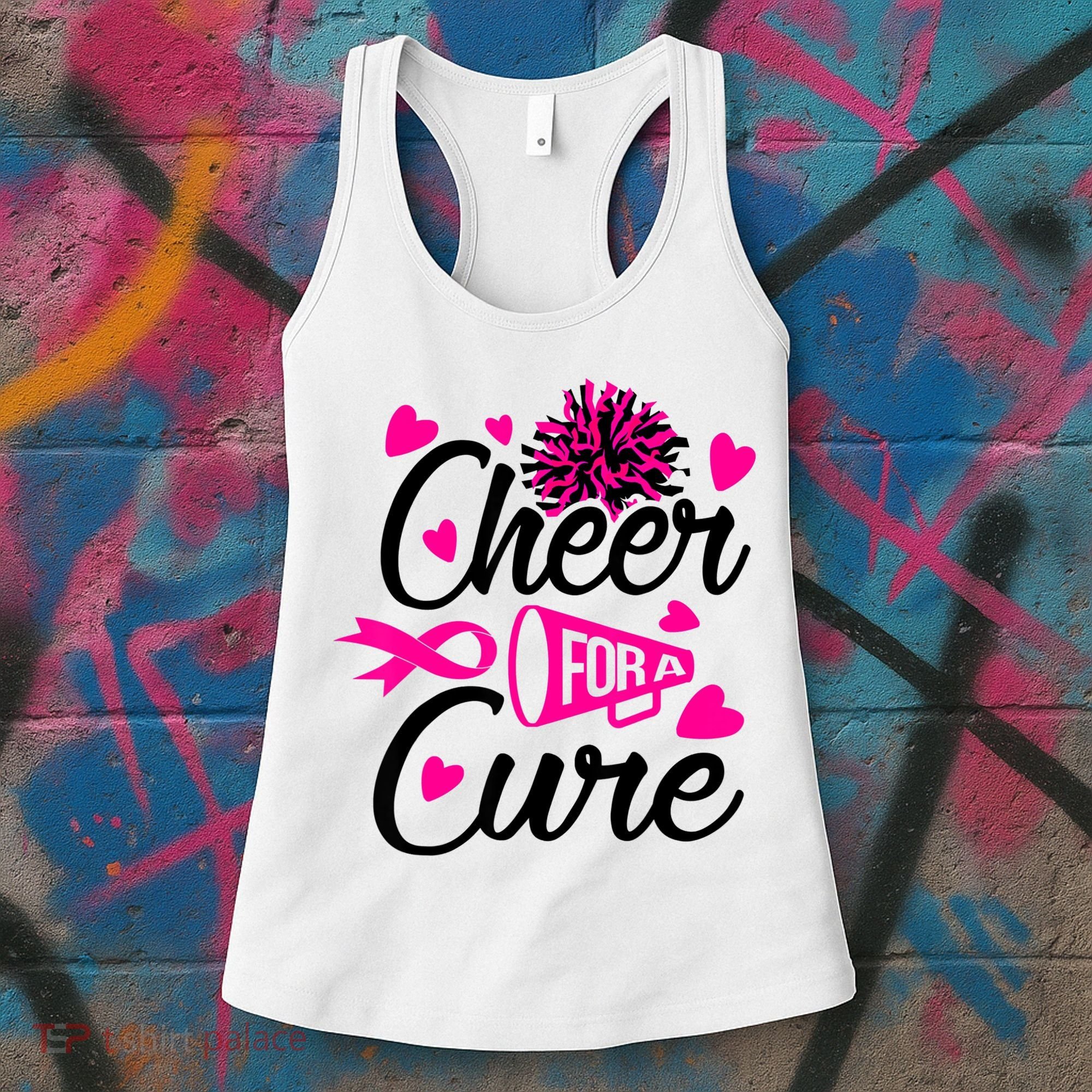 Cheer For A Cure Breast Cancer Awareness Women's Tank Top