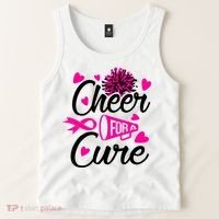Cheer For A Cure Breast Cancer Awareness Tank Top thumb 2