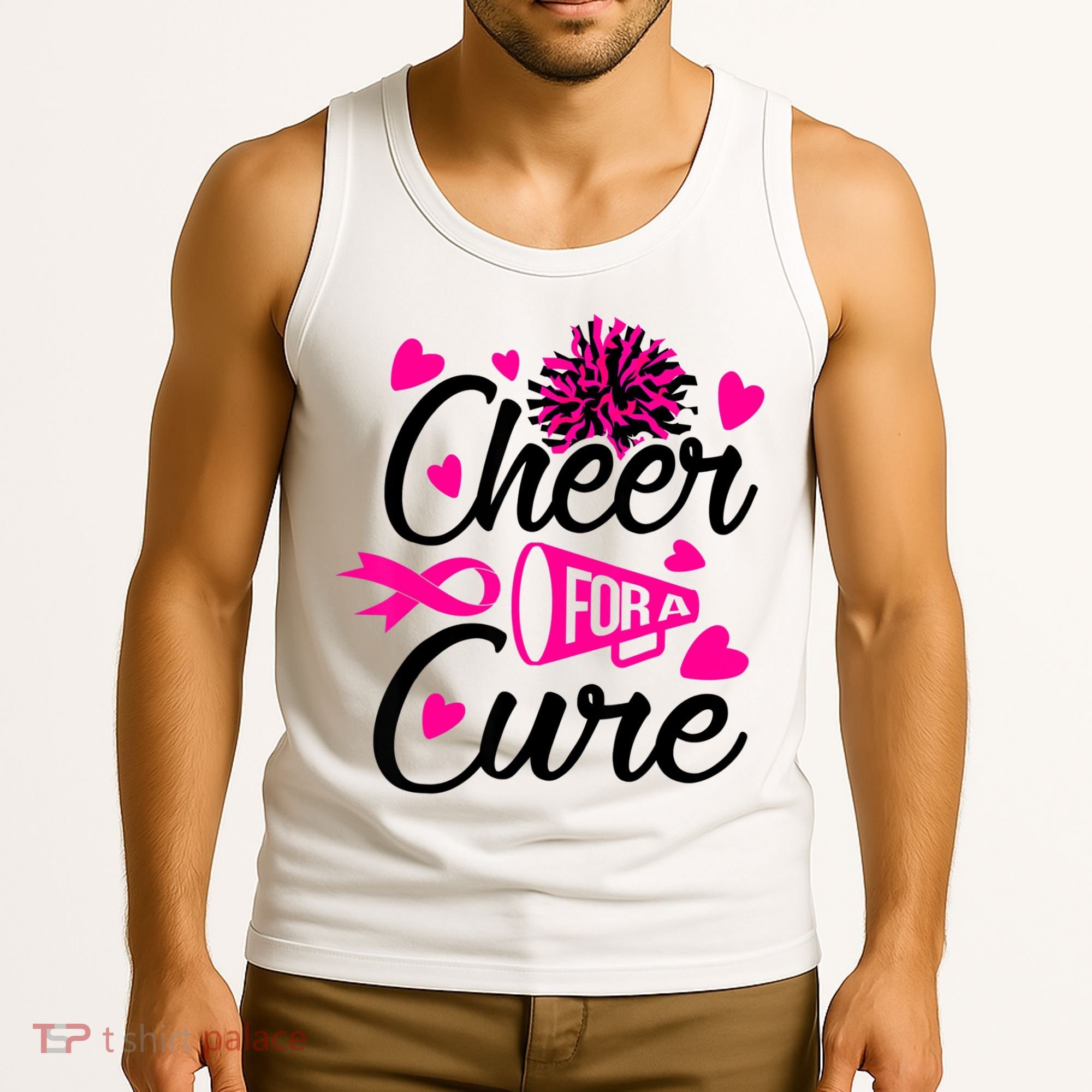 Cheer For A Cure Breast Cancer Awareness Tank Top