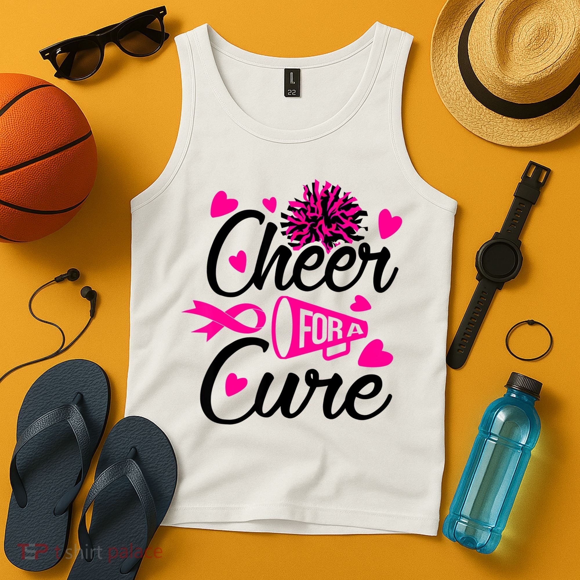Cheer For A Cure Breast Cancer Awareness Tank Top