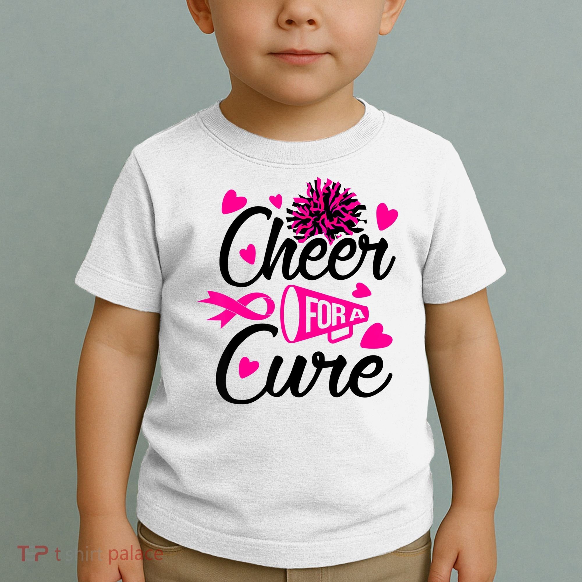 Cheer For A Cure Breast Cancer Awareness Toddler T-Shirt