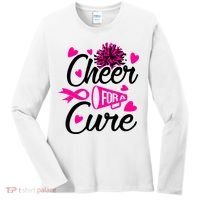 Cheer For A Cure Breast Cancer Awareness Women's Long Sleeve Shirt thumb 0