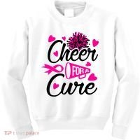 Cheer For A Cure Breast Cancer Awareness Kids Sweatshirt thumb 0
