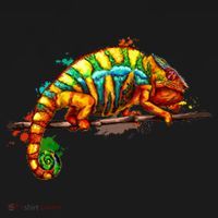 Chameleon From A Splash Backpack thumb 2