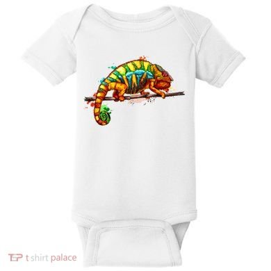 Chameleon From A Splash Baby Bodysuit