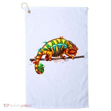 Chameleon From A Splash Golf Towel