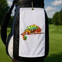 Chameleon From A Splash Golf Towel thumb 2