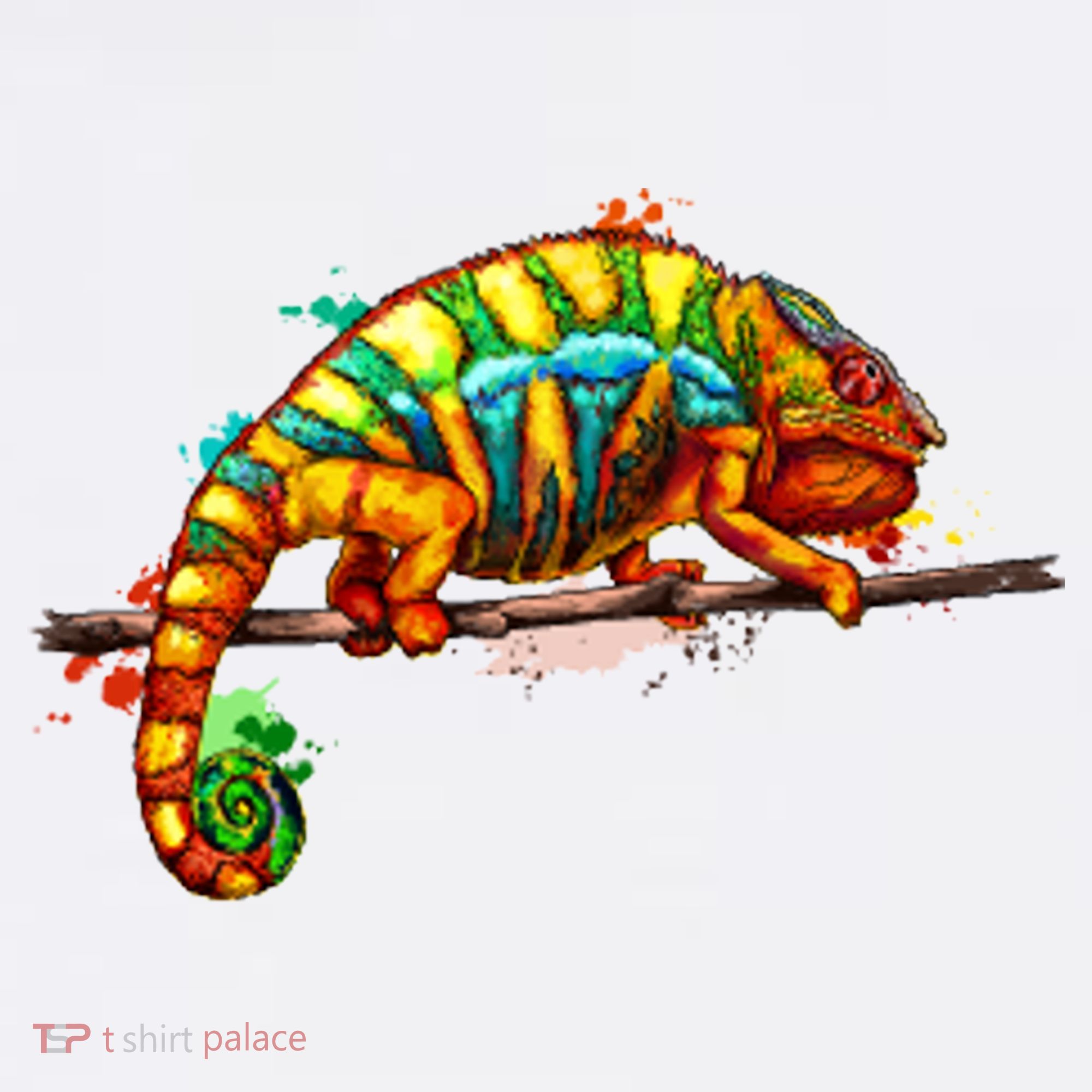 Chameleon From A Splash Golf Towel