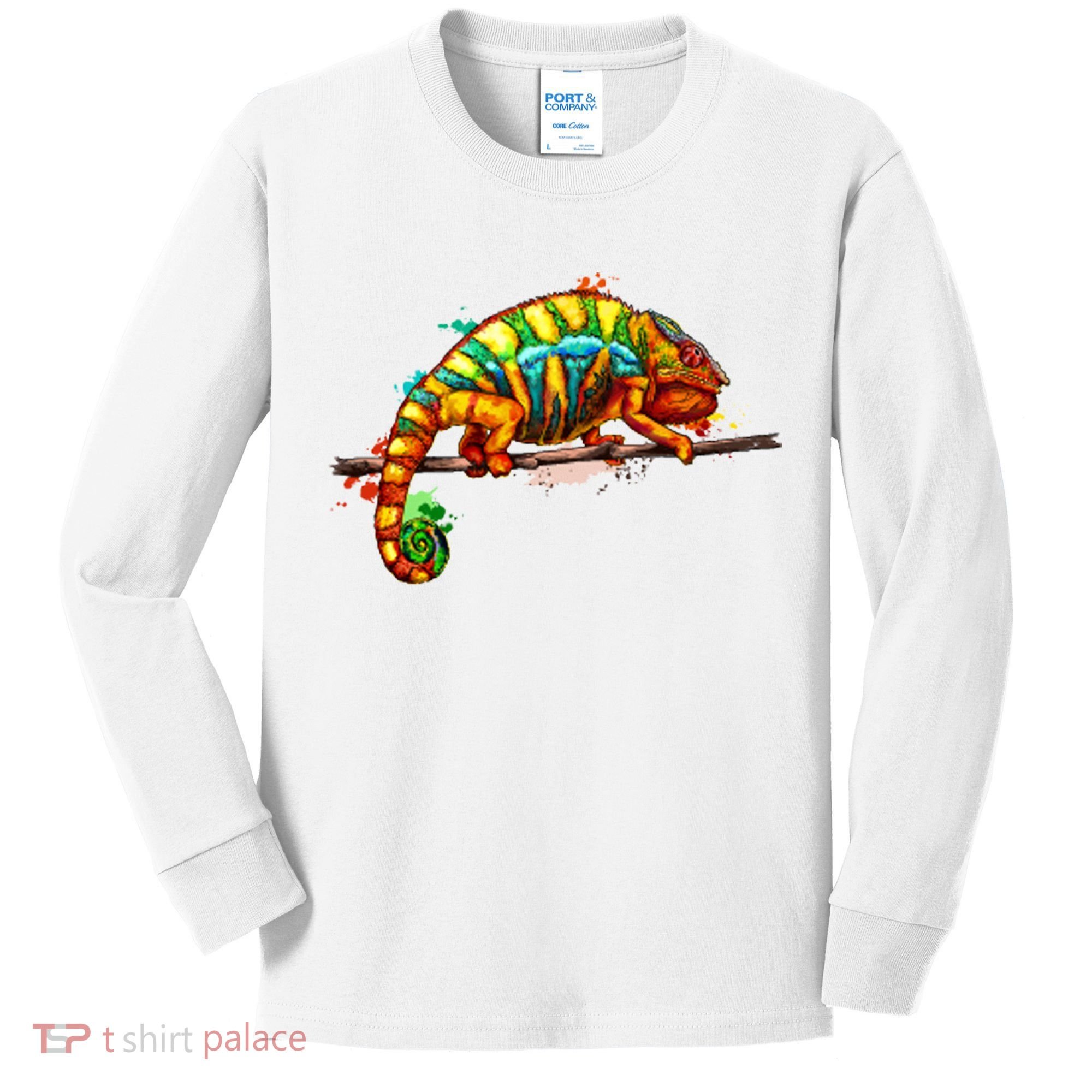 Chameleon From A Splash Kids Long Sleeve Shirt