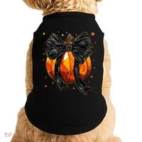 Cute Fall Autumn Halloween Pumpkin Doggie Tank thumb 0