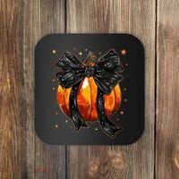 Cute Fall Autumn Halloween Pumpkin Coaster thumb 0