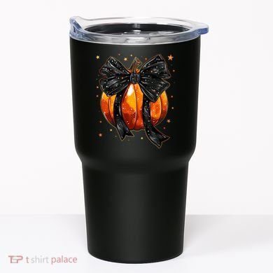 Cute Fall Autumn Halloween Pumpkin Tumbler