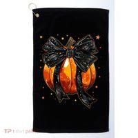 Cute Fall Autumn Halloween Pumpkin Golf Towel thumb 0