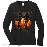 Cute Fall Autumn Halloween Pumpkin Women's Long Sleeve Shirt thumb 0