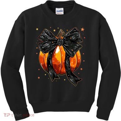 Cute Fall Autumn Halloween Pumpkin Kids Sweatshirt