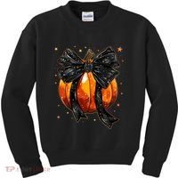 Cute Fall Autumn Halloween Pumpkin Kids Sweatshirt thumb 0