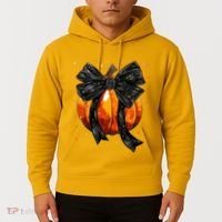 Cute Fall Autumn Halloween Pumpkin Hoodie thumb 2