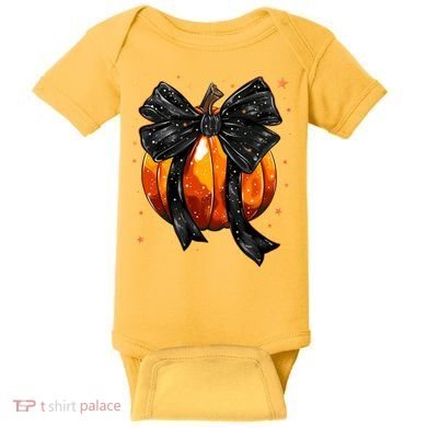Cute Fall Autumn Halloween Pumpkin Baby Bodysuit