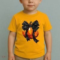 Cute Fall Autumn Halloween Pumpkin Toddler T-Shirt thumb 2