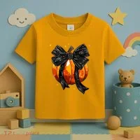 Cute Fall Autumn Halloween Pumpkin Toddler T-Shirt thumb 3