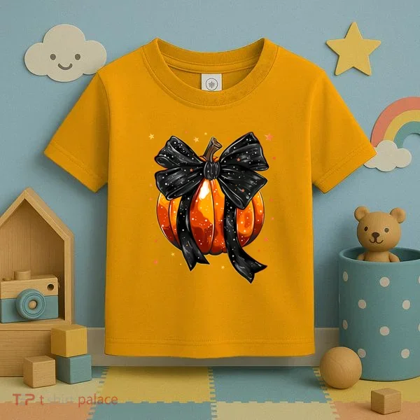 Cute Fall Autumn Halloween Pumpkin Toddler T-Shirt